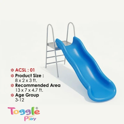 FRP Wave Slide 4ft Outdoor Playground (3-12 Years)