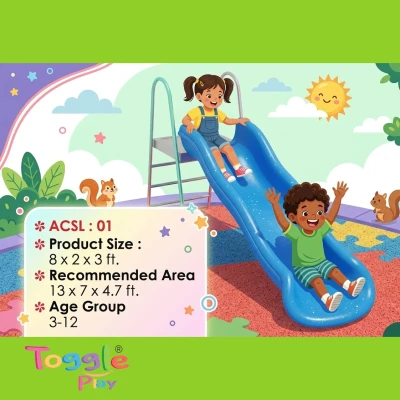 FRP Wave Slide 4ft Outdoor Playground (3-12 Years)