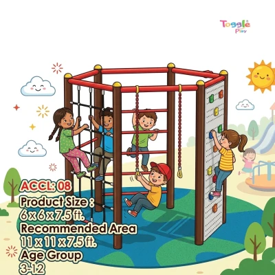 Spider Climbing Hexagon Outdoor Kids Climber