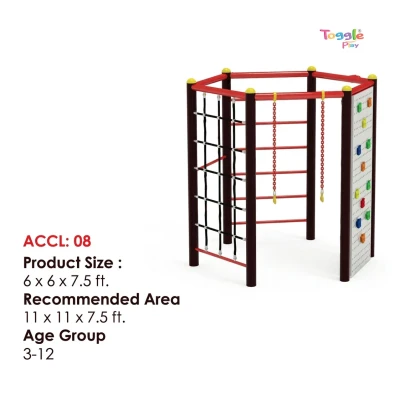 Spider Climbing Hexagon Outdoor Kids Climber