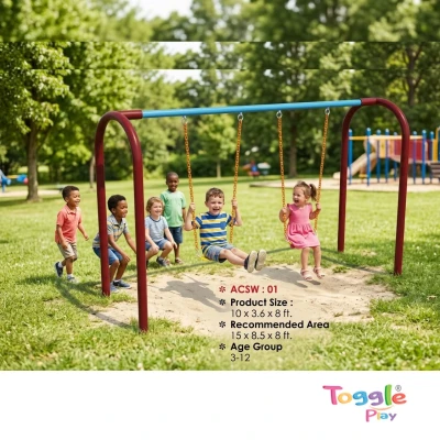 Outdoor Playground Swing – Kids Metal Jhula (ACSW-01)