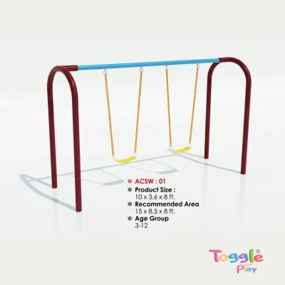 Outdoor Playground Swing - Kids Metal Jhula