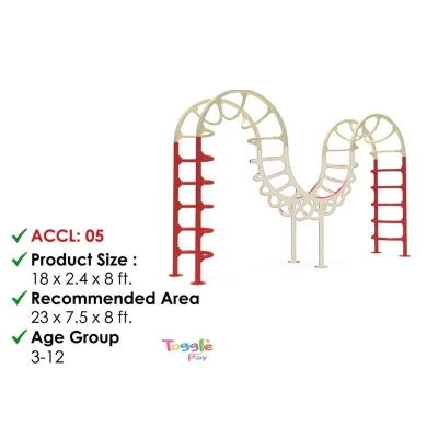 Mild Steel Wave Climber for Park | Outdoor Playground Equipment