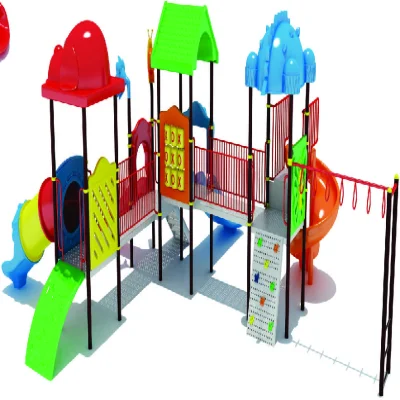 Outdoor Multi Play System with Balancing Bridge and Climber ACMPS-005