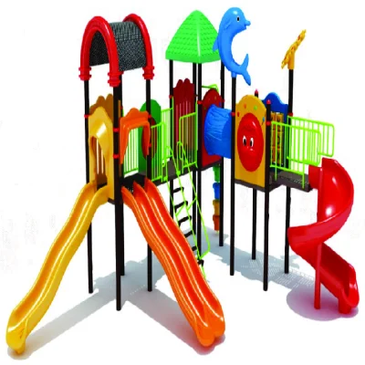 Compact Multi Play System with Slide Bridge and Climber ACMPS-008