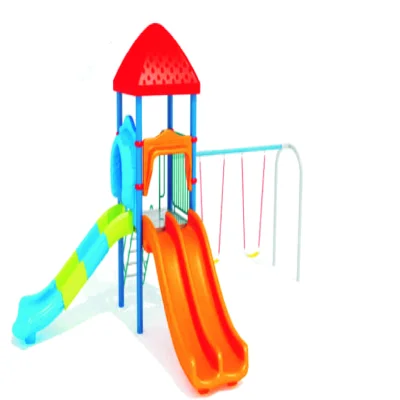 Compact Multi Play Station with Swing Slide and Steps ACMPS-015