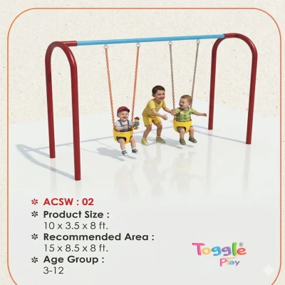 Outdoor Playground Toddler Swing Set | Safe Kids Jhula