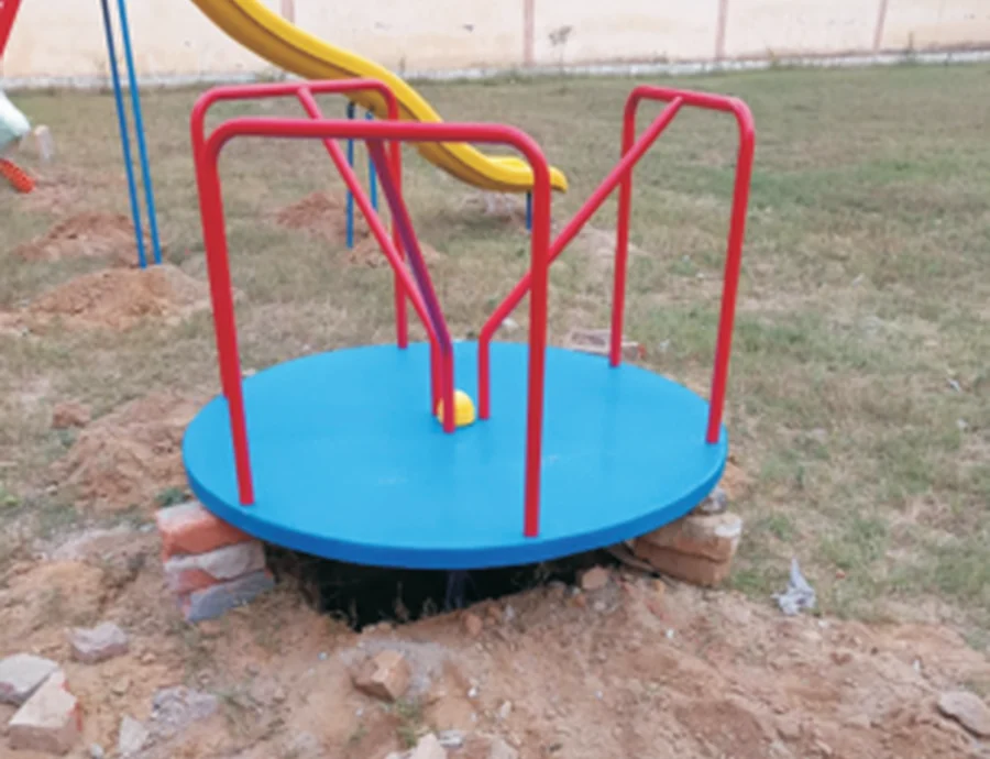 Merry-go-round on site