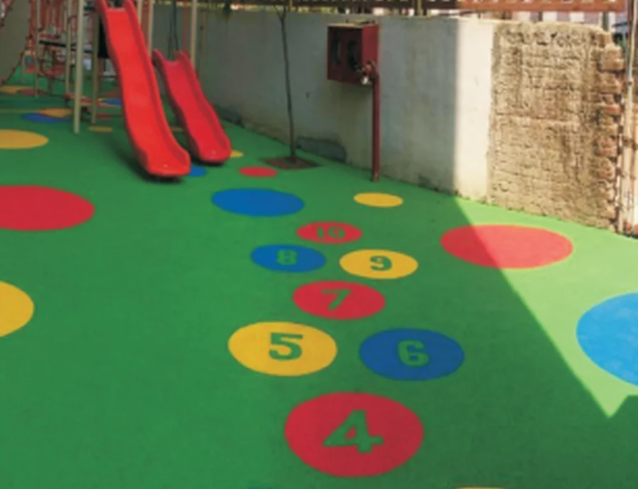 Playground flooring installation by TogglePlay