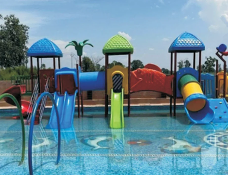 Water play equipment installation by TogglePlay