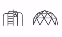 Playground Slide for Parks Schools | FRP Slide Wholesale India 5 Climbers